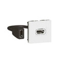 Socket HDMI A with cable 15cm 2M White - Legrand Mosaic 078979L