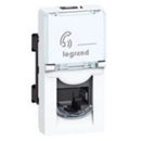 Socket RJ45 FTP cat.6 antibacterial 1M White - Legrand Mosaic 76582