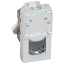 RJ45 UTP socket cat.5e 1M Aluminium - Legrand Mosaic 79451