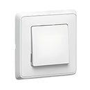 Single pole switch 10A with frame White /until sold out/ - Legrand Cariva 773801
