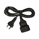 Extension cable Euro 3m IP20 2x0.75mm2 Black - Brennenstuhl BS1161790