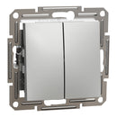 Serial deviator switch 10A without frame Aluminium - SCHNEIDER ELECTRIC Asfora EPH0600161