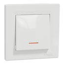 Single pole switch with backlight 10A White - SCHNEIDER ELECTRIC Asfora EPH1400121