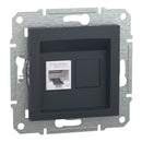 RJ45 UTP Cat.6 socket without frame Anthracite - SCHNEIDER ELECTRIC Asfora EPH4700171