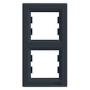 Frame 2x Anthracite vertical - SCHNEIDER ELECTRIC Asfora EPH5810271