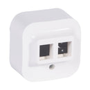 Socket Keystone empty 2x RJ45 IP21 White - Legrand Forix 782426