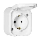 Shuko OM 2P+E 16A IP54 White - Orno Series B2 OR-OE-7805(GS)/W