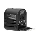 Universal adapter USA/UK/EURO/AUS with 2x USB port 5V 2.4A 100-240V 8A - Orno TA-6