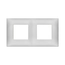 Decorative frame 2+2M Silver mat - VIMAR Neve Up 09664.21