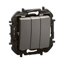Triple switch 10A Grey - Legrand Niloe New NP2130MG
