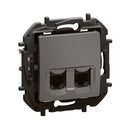 Socket 2x RJ45 UTP cat.5e Grey - Legrand Niloe New NP4331MG