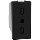 Socket Italian standard 2P+E 16A 1M Graphite - bticino Light Now YD4180