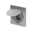 VGTECH Steckdose Hermetisch Unterputz Edelstahl mit winddichter Montage Dose