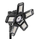 Latrans LED-Baustrahler mit Stativ, 100 W (2 x 50 W), 6500 K, Arbeitsleuchte, Arbeitsscheinwerfer, 5 m, Baustrahler, Baustellenlampe, für den Innen- und Außenbereich, höhenverstellbar (schwarz)