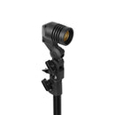 Latrans LED-Baustrahler mit Stativ, 100 W (2 x 50 W), 6500 K, Arbeitsleuchte, Arbeitsscheinwerfer, 5 m, Baustrahler, Baustellenlampe, für den Innen- und Außenbereich, höhenverstellbar (schwarz)