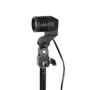 Latrans LED-Baustrahler mit Stativ, 100 W (2 x 50 W), 6500 K, Arbeitsleuchte, Arbeitsscheinwerfer, 5 m, Baustrahler, Baustellenlampe, für den Innen- und Außenbereich, höhenverstellbar (schwarz)