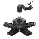 Latrans LED-Baustrahler mit Stativ, 100 W (2 x 50 W), 6500 K, Arbeitsleuchte, Arbeitsscheinwerfer, 5 m, Baustrahler, Baustellenlampe, für den Innen- und Außenbereich, höhenverstellbar (schwarz)