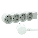 Legrand, Flache Steckdosenleiste, 3-Fach Steckdose, Mehrfachsteckdose, 1,5 Meter Kabellänge