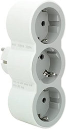 Kontaktadapter 3X Schuko weiß NEU Legrand typ F Kindershutzt 2P+E CE