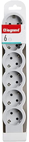 Steckdosenleiste Weiss 6x2P + E ohne Kabel Standard NEU Legrand tzp F Kindere...