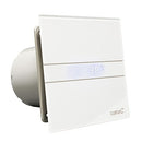 Ventilator Lüfter CATA E-100 GTH incl. Rückschlagklappe !!! Timer Nachlauf Feuchtesteuerung, Feuchtesensor LED – Display, Glasfront stark 115 m3/h sehr leise 31dB energiesparend 8W Kugellager