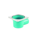 Bodenablauf - Duschablauf 100x100mm Ø 50, Edelstahlrost Winkel oder Senkrecht...