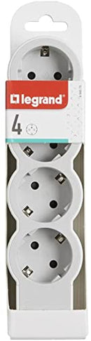 Steckdosenleiste Weiss 4x2P + E ohne Kabel Standard NEU Legrand tzp F Kindere...