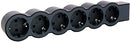 Steckdosenleiste SCHWARZ 6x2P + E ohne Kabel Standard NEU Legrand tzp F Kinde...