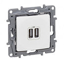 Legrand Niloe 764594 Unterputz Dual USB Anschlüsse Steckdose Ladegerät Elektr...