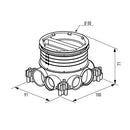 Legrand 81988 Unterfl.Dose Batibox D80Mm