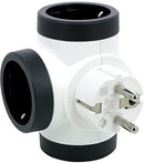 Kontaktadapter 2X Schuko T-förmig drehbar mit USB A+C Weiß Farbe NEU Legrand CE