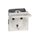Socket socket with cover 2P+T series Mosaic II (Legrand 077219)