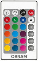 Osram LED Base Classic A RGBW Lampe, in Kolbenform mit E27 Sockel, dimmbarkeit und Farbsteuerung per Fernbedienung, Ersetzt 60 Watt, Warmweiß - 2700 Kelvin, 1er-Pack [Energieklasse A+]