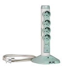 Legrand, rotating power strip tower with 2x USB and 1x mini USB slot...