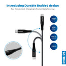 PHILIPS DLC5206C/00 - USB-C to USB-C - 200 cm and braided - for Type-C L...