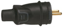 Legrand LEG50445 Stecker 2p Ausgang, Gummi, 16 A, IP 44, ik 08, gerade-Ø 2,5 mm