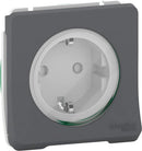 Schneider Electric Schuko Mureva Styl socket 2P+T, for installation, grey, auto-...