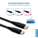 PHILIPS DLC5206C/00 - USB-C to USB-C - 200 cm and braided - for Type-C L...