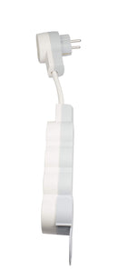 Multistecker Schuko Steckdose Mehrfachstecker Verteiler 3 oder 4 fach mit Stecker mit beleuchtete Schalter (5-fach)