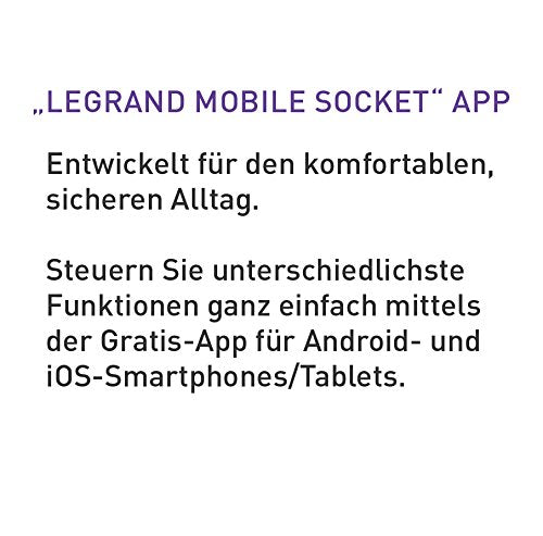 Legrand, Intelligente Wlan-Steckdosenleiste mit 4 Steckdosen per App-Steuerun...