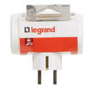 Seitenadapter dreifach x 2P+T 10 oder 16 A weiß (Legrand 050662)