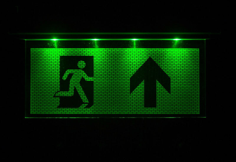 LED Notleuchte Notbeleuchtung Exit Notausgang Fluchtwegleuchte Licht Fluchtweg