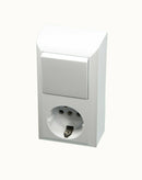 NEU Aufputz Schuko Steckdosen 1-fach, 2-fach,3 fach und 4-fach oder Verteiler