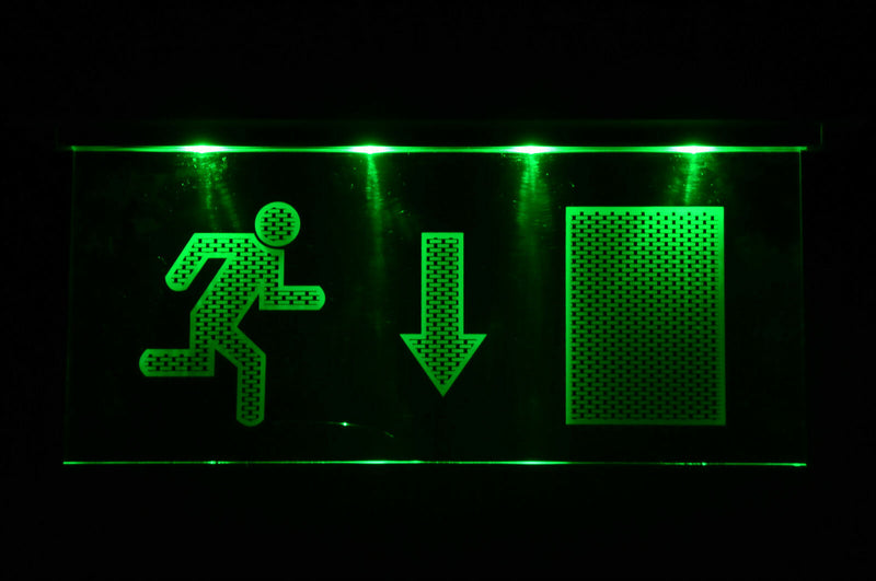 LED Notleuchte Notbeleuchtung Exit Notausgang Fluchtwegleuchte Licht Fluchtweg