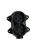 Aufputz Vintage Steckdose Rund Retro Schalter Wechselschalter Serienschalter EU