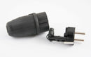 Vollgummi Schuko Stecker, Kupplung  und 3-fach oder 4-fach Steckdosen Ip44