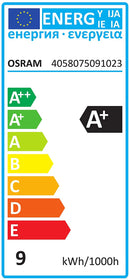Osram LED Base Classic A RGBW Lampe, in Kolbenform mit E27 Sockel, dimmbarkeit und Farbsteuerung per Fernbedienung, Ersetzt 60 Watt, Warmweiß - 2700 Kelvin, 1er-Pack [Energieklasse A+]
