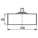 Dormakaba 81210002 Floor spring DORMA BTS 84, EN 3 with hold-open 90°, small