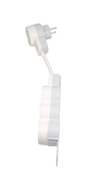 Multistecker Schuko Steckdose Mehrfachstecker Verteiler 3 oder 4 fach mit Stecker mit beleuchtete Schalter (4-fach)