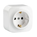 Legrand, surface-mounted socket (1-way), 2-pole with protective contact and child protection...